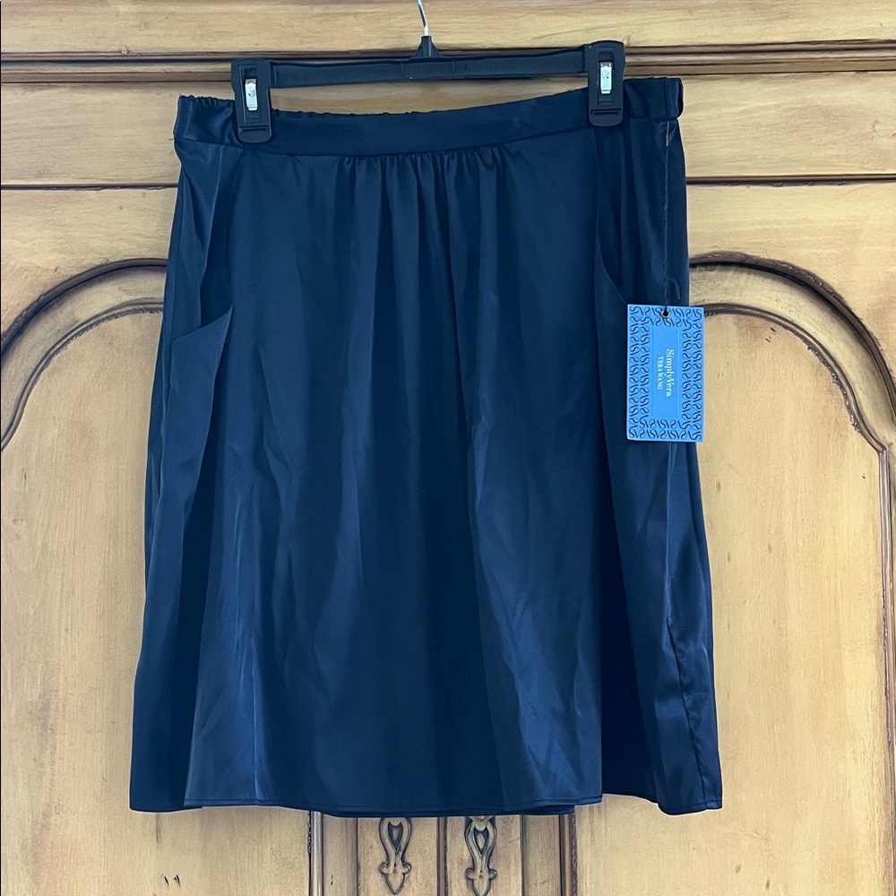 Simply Vera Vera Wang Elegant Black A-Line Skirt